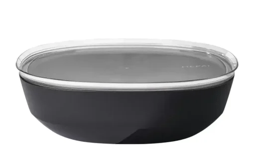 Mepal Servierschale Silueta | Schwarz, 4000 ml