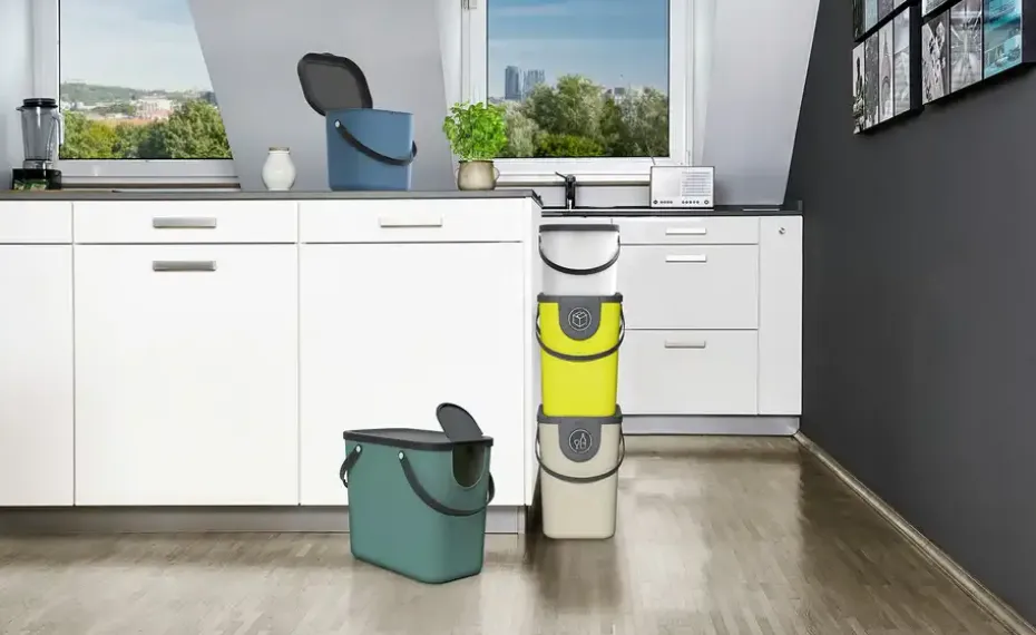 Müllsystem Albula | Blau, 25 l | Möbel Höffner