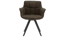 Musterring Armlehnstuhl Tamina | Moccabraun, Schwarz