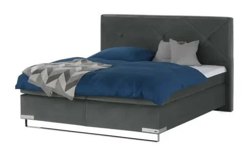 Musterring Boxspringbett Standardversion Dubai | Anthrazit, H2