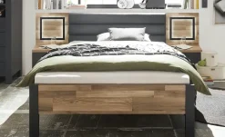 Nachtkommode Dallas | Eiche (Nachbildung), Graphit