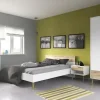 Nachtkommode Ogna | Weiß, Eiche (Nachbildung) | Höffner