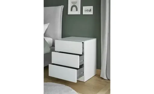 Nachtkommode Shard | Weiß | Möbel Höffner