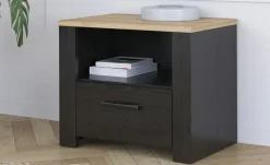 Nachtkommode Toneo | Schwarz | Möbel Höffner