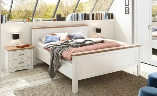 Nachtkommode Varese | Pinie (Nachbildung), Asteiche (Nachbildung)