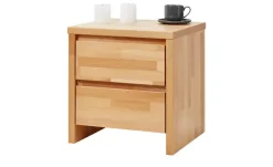 Nachtkonsole mit 2 Schüben Massivholz