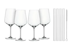 Nachtmann Cocktail- / Spritzgläser mit Glastrinkhalmen 4er Set Tastes Good  | Cocktail- / Spritzgläser mit Glastrinkhalmen