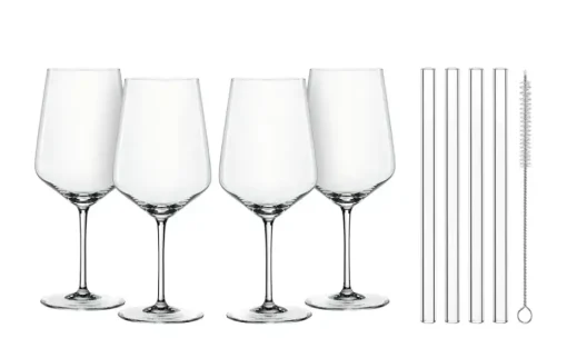 Nachtmann Cocktail- / Spritzgläser mit Glastrinkhalmen 4er Set Tastes Good  | Cocktail- / Spritzgläser mit Glastrinkhalmen