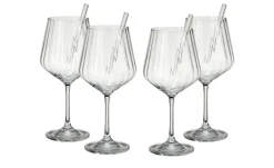 Nachtmann Gin & Tonic Gläser mit Glastrinkhalmen Tastes Good  | Gin & Tonic Gläser mit Glastrinkhalmen
