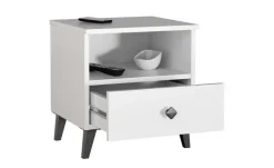 Nachttisch 40 cm breit Lina | Weiß | Möbel Höffner
