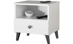 Nachttisch 40 cm breit Lina | Weiß | Möbel Höffner