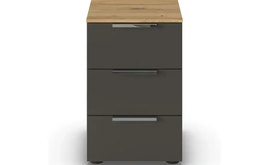 Nachttisch Flipp | Front: Dekor, Oberboden: Dekor, verchromt