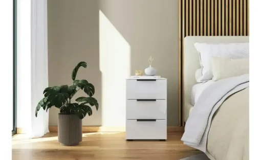 Nachttisch Flipp | Graphit, Weiß | Möbel Höffner
