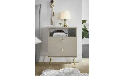 Nachttisch Laura | Beige | Möbel Höffner