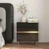Nachttisch Marika | Schwarz | Möbel Höffner