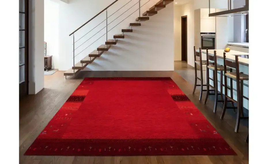 Naturteppich Costa Brava | Dunkelrot, 200x250 cm