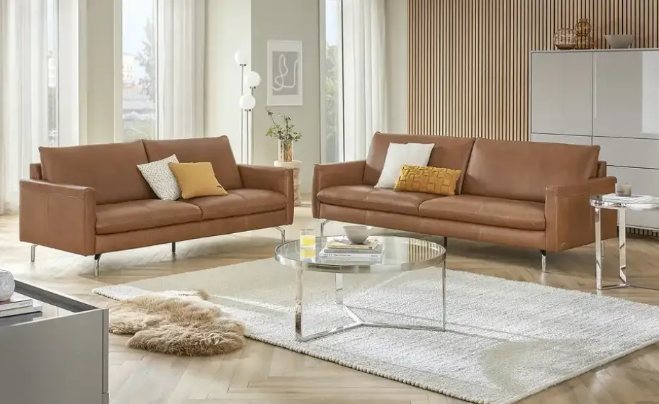 Natuzzi Editions Einzelsofa Echtleder C 083 | 2, Cognacbraun