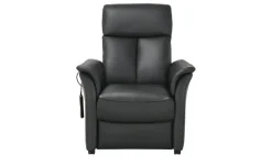 Nils Olsen Fernsehsessel M Leder / Kunstleder Agda | Schwarz