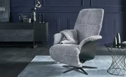 Nils Olsen Relaxsessel mit Schaffell Frederik | Grau