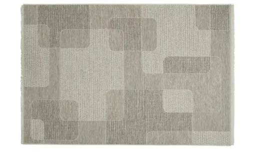 Outdoor-Teppich Mariella | 75x150 cm, Hellgrau, Beige