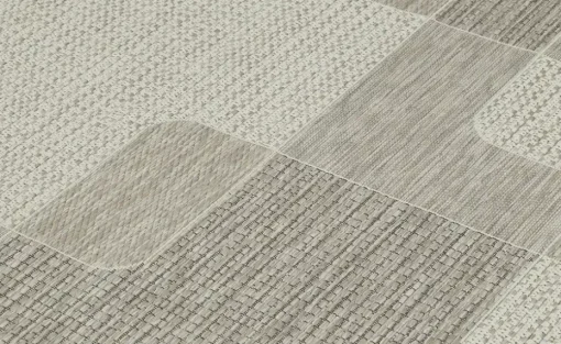 Outdoor-Teppich Mariella | 75x150 cm, Hellgrau, Beige