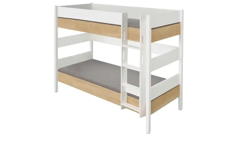 PAIDI Etagenbett Kira | 120x200 cm, Eiche-Nebraska (Nachbildung)