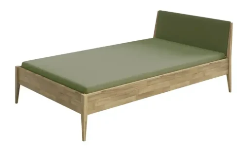 PAIDI Jugendbett Stiene | Dunkelgrün, Eiche, 140x200 cm