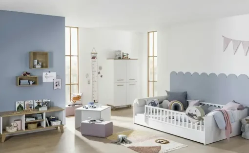 PAIDI Kinderbett Little Flo | 140x200 cm, Weiß