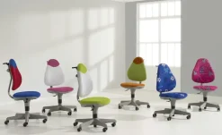 PAIDI Kinder-und Jugenddrehstuhl Pepe | 2-farbig (Rosa / Weiß)