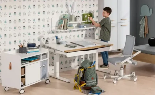 PAIDI Wandboard mit Pinboard Zubehör Schoolworld | Weiß, Grün