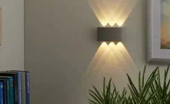 Paul Neuhaus LED-Aussenwandleuchte,6-flammig, silberfarben | 17 cm