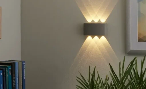 Paul Neuhaus LED-Aussenwandleuchte,6-flammig, silberfarben | 17 cm
