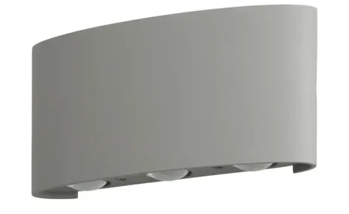 Paul Neuhaus LED-Aussenwandleuchte,6-flammig, silberfarben | 17 cm