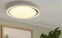 Paul Neuhaus LED-Bad-Deckenleuchte, weiß mit Fernbedienung