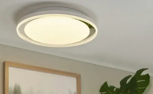 Paul Neuhaus LED-Bad-Deckenleuchte, weiß mit Fernbedienung