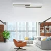Paul Neuhaus LED-Deckenleuchte, 2-flammig, Nickel-matt