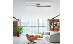 Paul Neuhaus LED-Deckenleuchte, 2-flammig, Nickel-matt