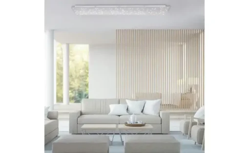 Paul Neuhaus LED-Deckenleuchte, Nickel-matt, Sternenhimmel