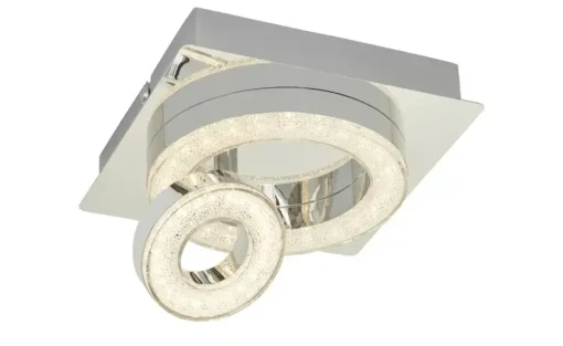 Paul Neuhaus LED-Deckenleuchte, 2-flammig, Kristall-optik
