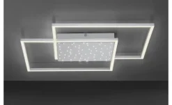 Paul Neuhaus LED-Deckenleuchte, Nickel-matt, mit Sternenhimmel
