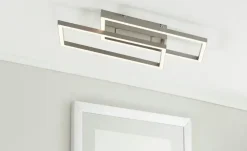 Paul Neuhaus LED-Deckenleuchte, 2-flammig, Nickel-matt