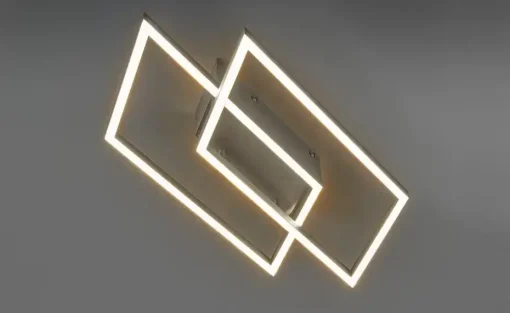 Paul Neuhaus LED-Deckenleuchte, 2-flammig, Nickel-matt