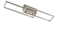 Paul Neuhaus LED-Deckenleuchte, 2-flammig, Nickel-matt