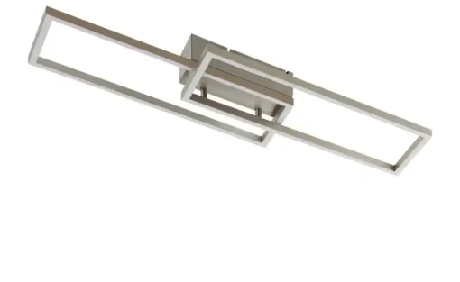 Paul Neuhaus LED-Deckenleuchte, 2-flammig, Nickel-matt