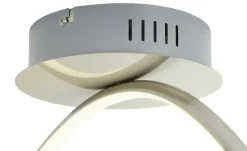 Paul Neuhaus LED-Deckenleuchte, Nickel-matt, geschwungen