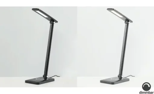 Paul Neuhaus LED-Schreibtischleuchte, Schwarz mit Ladefunktion
