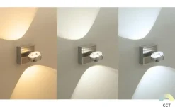 Paul Neuhaus Smart Home-Wandleuchte, 2-flammig, Nickel matt