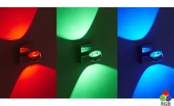 Paul Neuhaus Smart Home-Wandleuchte, 2-flammig, Nickel matt