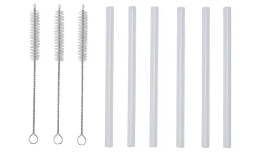 Peill+Putzler Glas-Trinkhalm-Set | transparent, kurz