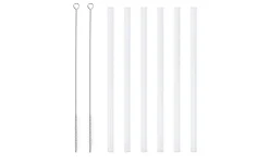 Peill+Putzler Glas-Trinkhalm-Set | transparent, gerade